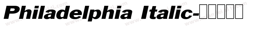 Philadelphia Italic字体转换